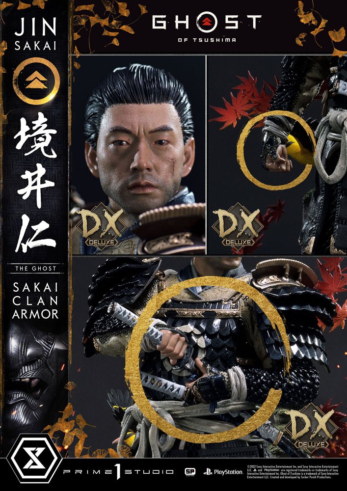 PRIME 1 STUDIOS - Ghost of Tsushima Statue 1:4 Sakai Clan Armor DeLuxe Bonus Ver