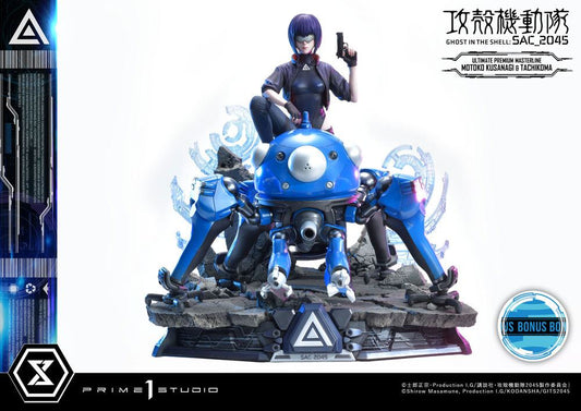 PRIME 1 STUDIOS - Ghost in The Shell Sac_2045 Statue 1:4 Motoko Kusanagi and Tachikoma (Bonus Ver)