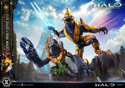 PRIME  1 - Halo: Campaign Evolved Ultimate Premium Masterline Series Statue 1/4 Elite Zealot & Grunt Minor: Covenant Assault