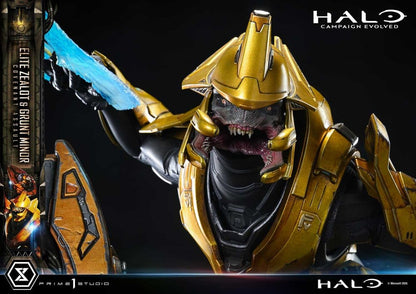 PRIME  1 - Halo: Campaign Evolved Ultimate Premium Masterline Series Statue 1/4 Elite Zealot & Grunt Minor: Covenant Assault