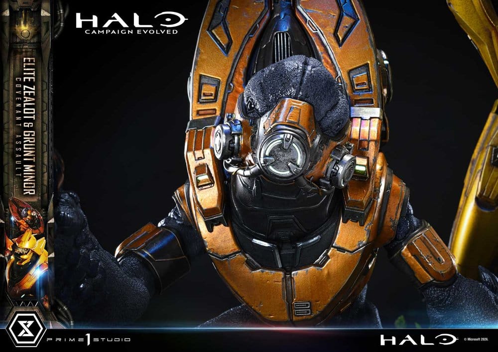 PRIME  1 - Halo: Campaign Evolved Ultimate Premium Masterline Series Statue 1/4 Elite Zealot & Grunt Minor: Covenant Assault