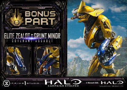 PRIME 1 - Halo: Campaign Evolved Ultimate Premium Masterline Series Statue 1/4 Elite Zealot & Grunt Minor: Covenant Assault Bonus Version