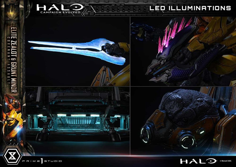 PRIME 1 - Halo: Campaign Evolved Ultimate Premium Masterline Series Statue 1/4 Elite Zealot & Grunt Minor: Covenant Assault Bonus Version