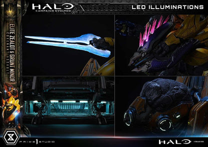 PRIME 1 - Halo: Campaign Evolved Ultimate Premium Masterline Series Statue 1/4 Elite Zealot & Grunt Minor: Covenant Assault Bonus Version