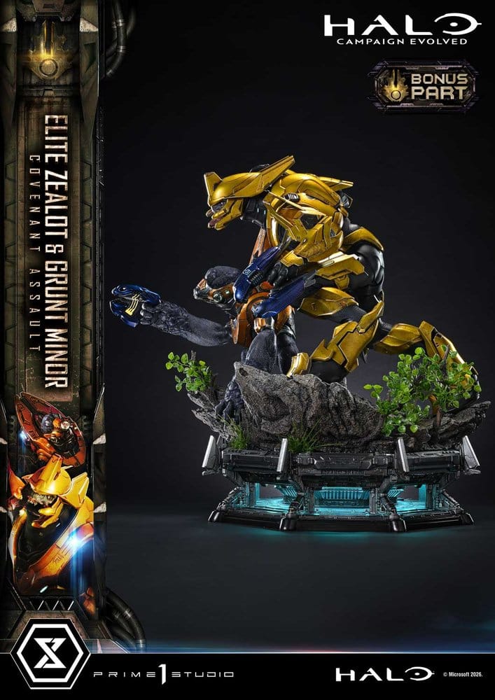 PRIME 1 - Halo: Campaign Evolved Ultimate Premium Masterline Series Statue 1/4 Elite Zealot & Grunt Minor: Covenant Assault Bonus Version