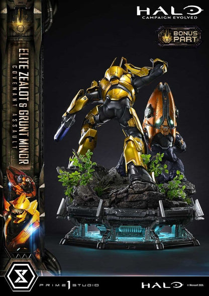 PRIME 1 - Halo: Campaign Evolved Ultimate Premium Masterline Series Statue 1/4 Elite Zealot & Grunt Minor: Covenant Assault Bonus Version