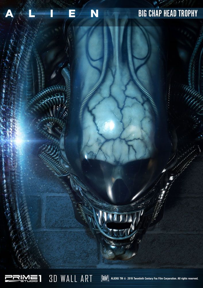 PRIME 1 STUDIOS - Alien - Alien 3D Wall Art Big Chap Head Trophy