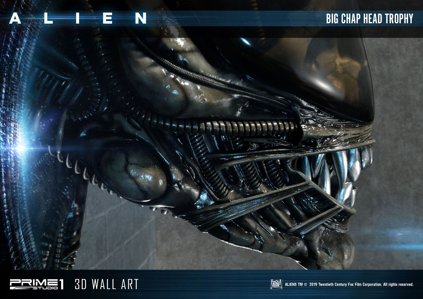 PRIME 1 STUDIOS - Alien - Alien 3D Wall Art Big Chap Head Trophy