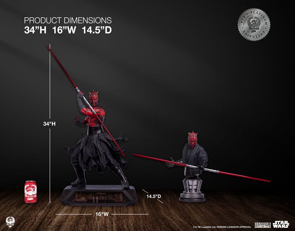 PCS - Star Wars Epic Series Statue 1/3 Darth Maul Platinum Exclusive