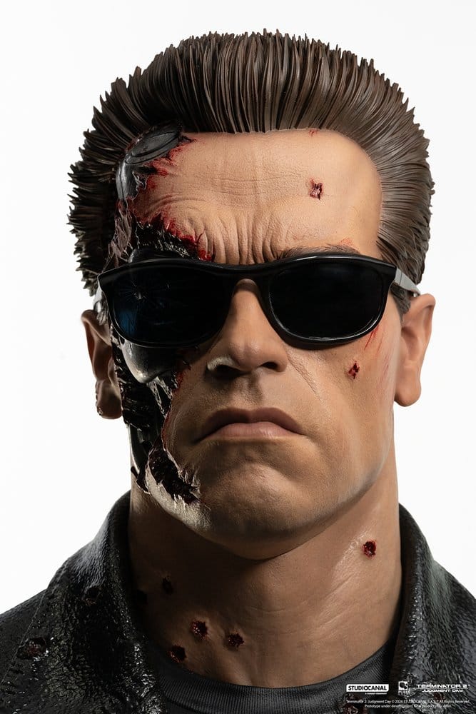 PURE ARTS - Terminator 2 Replik 1/1 T-800 Model 101 Battle Damaged Art Mask