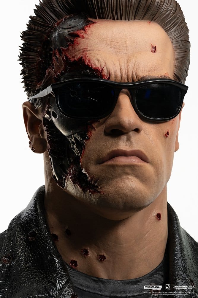 PURE ARTS - Terminator 2 Replik 1/1 T-800 Model 101 Battle Damaged Art Mask