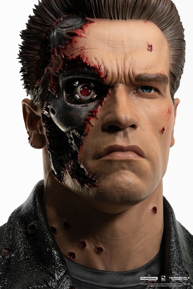 PURE ARTS - Terminator 2 Replik 1/1 T-800 Model 101 Battle Damaged Art Mask