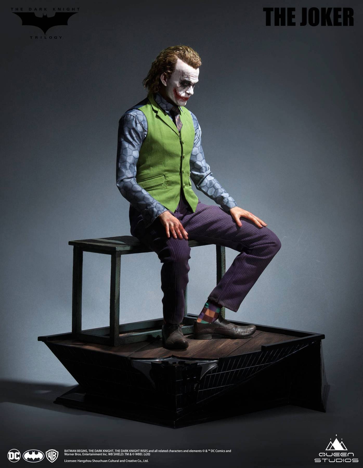 QUEEN STUDIOS - Dc Comics - The Dark Knight Statue 1:3 Heath Ledger Joker Special Edition