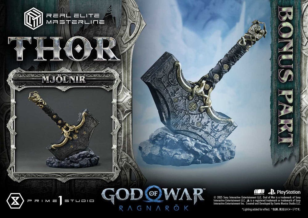 PRIME 1  - God of War: Ragnarök Real Elite Masterline Series Statue 1/3 Thor Deluxe Bonus Version