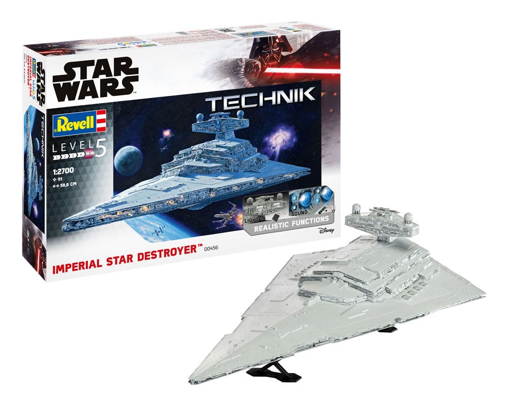 REVELL - Star Wars Model Kit with Sound & Light Up 1/2700 Imperial Star Destroyer