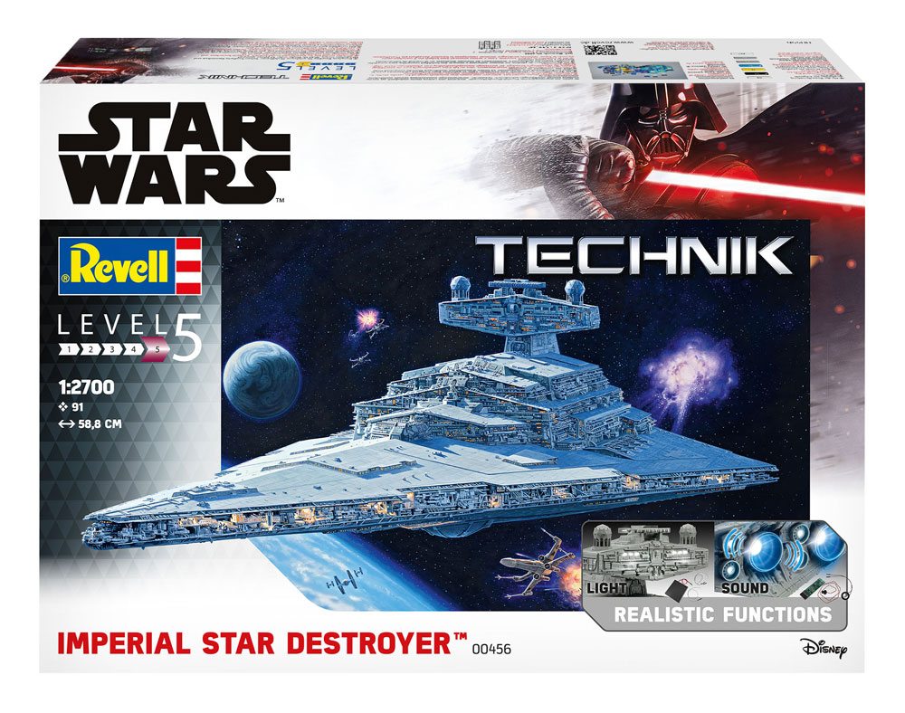 REVELL - Star Wars Model Kit with Sound & Light Up 1/2700 Imperial Star Destroyer