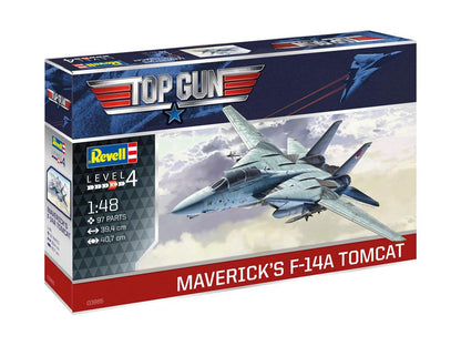 REVELL- Top Gun Model Kit Maverick´s F-14A Tomcat 1/48