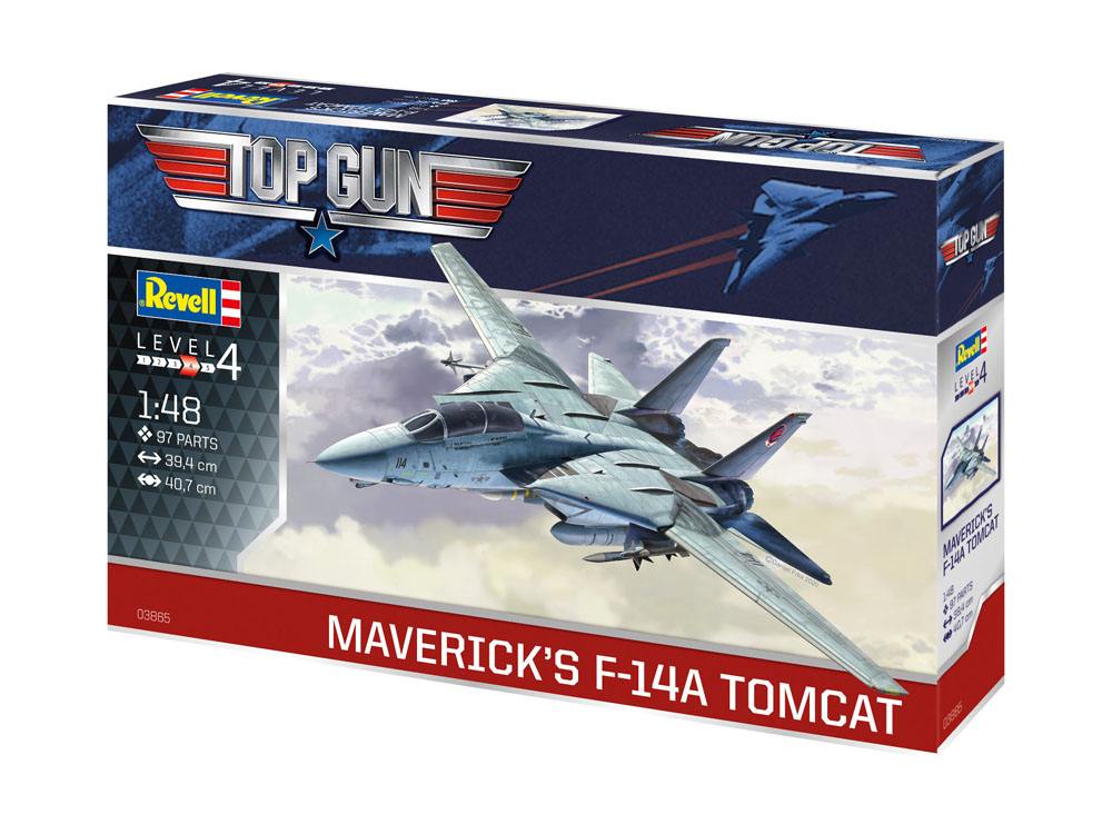 REVELL- Top Gun Model Kit Maverick´s F-14A Tomcat 1/48