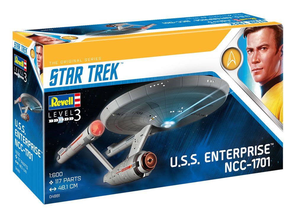 REVELL - Star Trek Tos Model Kit 1/600 U.S.S. Enetrprise NCC-1701