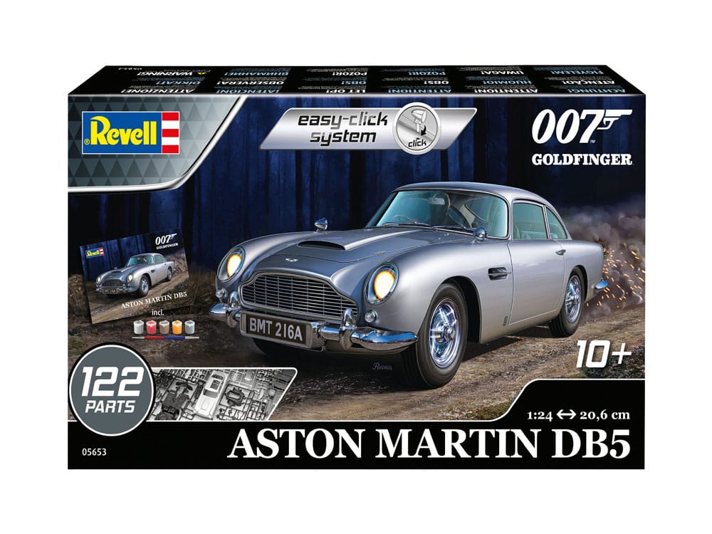 REVELL MODEL KIT -  James Bond Model Kit Gift Set 1/24 Aston Martin DB5 (Goldfinger)