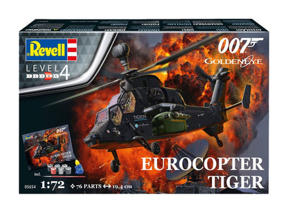 REVELL MODEL KIT  - James Bond Model Kit Gift Set 1/72 Eurocopter Tiger (GoldenEye)