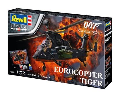 REVELL MODEL KIT  - James Bond Model Kit Gift Set 1/72 Eurocopter Tiger (GoldenEye)