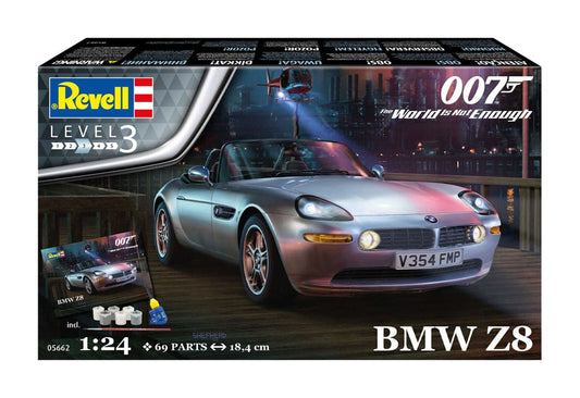 REVELL MODEL KIT  - James Bond (The World Is Not Enough) - BMW Z8 Model Kit Gift Set 1/24