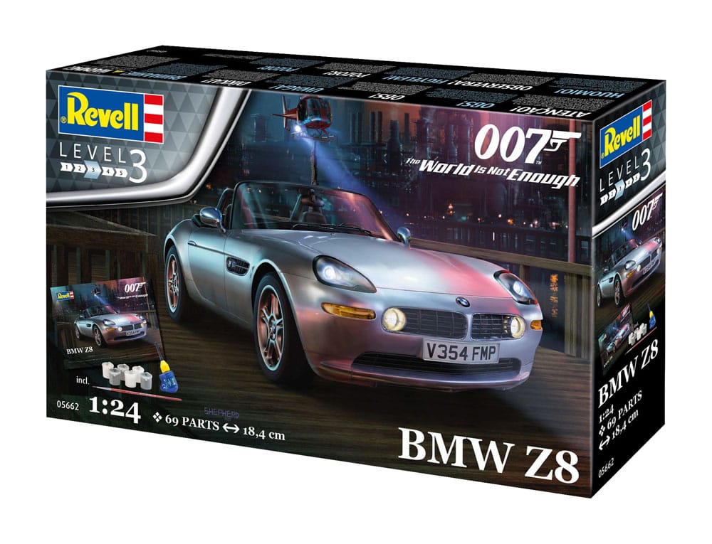 REVELL MODEL KIT  - James Bond (The World Is Not Enough) - BMW Z8 Model Kit Gift Set 1/24