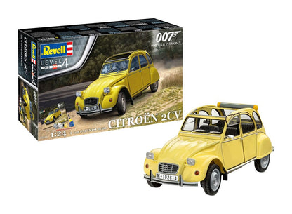 REVELL - James Bond (For Your Eyes Only) - Citroen 2 CV Model Kit Gift Set 1/24