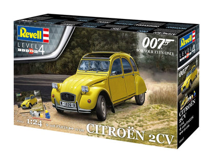 REVELL - James Bond Model Kit Gift Set 1/24 Citroen 2 CV (For Your Eyes Only)