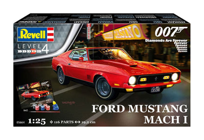 REVELL - James Bond Model Kit Gift Set Ford Mustang Mach I (Diamonds Are Forever)  1/25