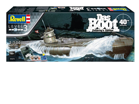 REVELL - Das Boot Model Kit Gift Set 1/144 U-Boot U96 Typ VII C 40Th Anniversary