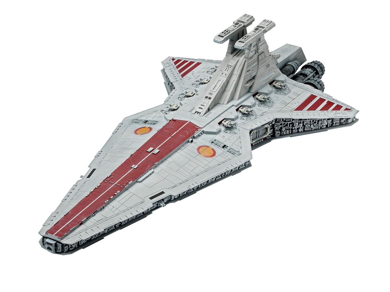 REVELL - Star Wars Level 3 Model Kit with Basic accessories 1:2700 Republic Star Destroyer