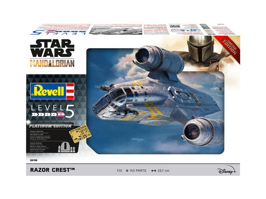 REVELL - Star Wars: The Mandalorian Model Kit Razor Crest "Platinum Edition"