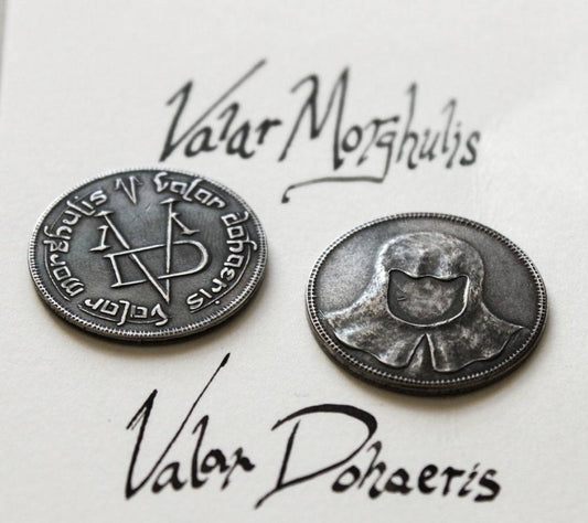 CINEREPLICA - Game of Thrones Iron Coin of The Faceless Man Valar Morghulis