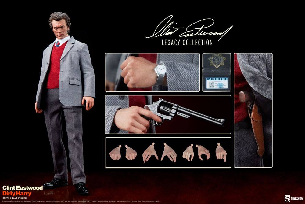 SIDESHOW - Dirty Harry Clint Eastwood Legacy Collection Action Figure 1/6 Harry Callahan