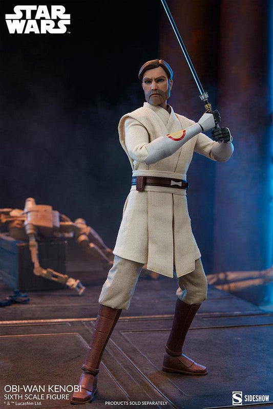 SIDESHOW - Star Wars The Clone Wars Action Figure 1/6 Obi-Wan Kenobi