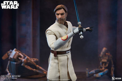 SIDESHOW - Star Wars The Clone Wars Action Figure 1/6 Obi-Wan Kenobi