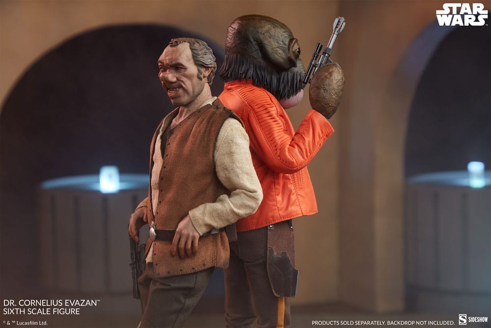 SIDESHOW - Star Wars Episode IV Scum & Villainy Action Doll 1/6 Doctor Cornelius Evazan