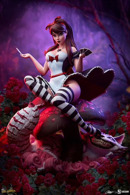 SIDESHOW - Disney - Fairytale Fantasies Collection Statue Alice in Wonderland Game of Hearts Edition SS2005062