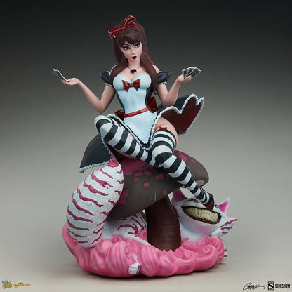 SIDESHOW - Disney - Fairytale Fantasies Collection Statue Alice in Wonderland Game of Hearts Edition SS2005062