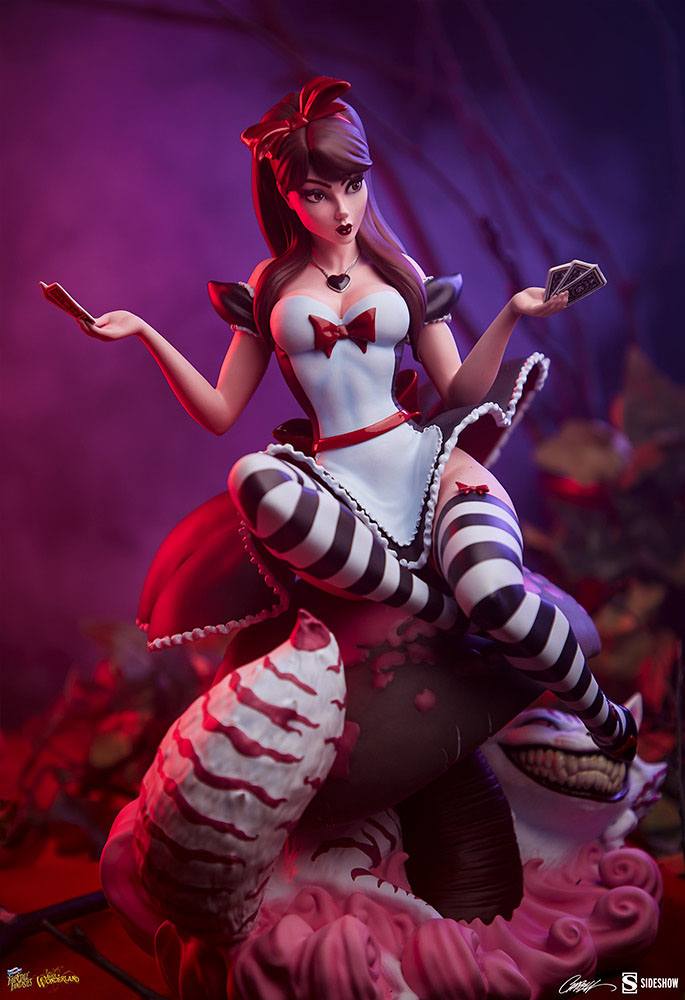 SIDESHOW - Disney - Fairytale Fantasies Collection Statue Alice in Wonderland Game of Hearts Edition SS2005062