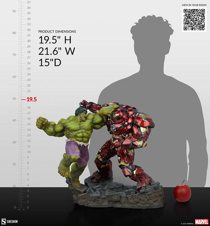 SIDESHOW - Marvel - Maquette Hulk vs Hulkbuster SS200571