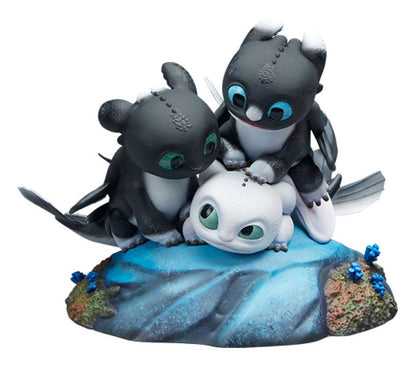 SIDESHOW - How to Train Your Dragon Dart, Pouncer and Ruffrunner the Hidden World Statue SS200617