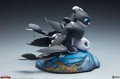 SIDESHOW - How to Train Your Dragon Dart, Pouncer and Ruffrunner the Hidden World Statue SS200617