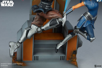 SIDESHOW - Star Wars The Clone Wars Diorama Ahsoka Tano vs Darth Maul