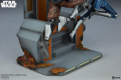 SIDESHOW - Star Wars The Clone Wars Diorama Ahsoka Tano vs Darth Maul