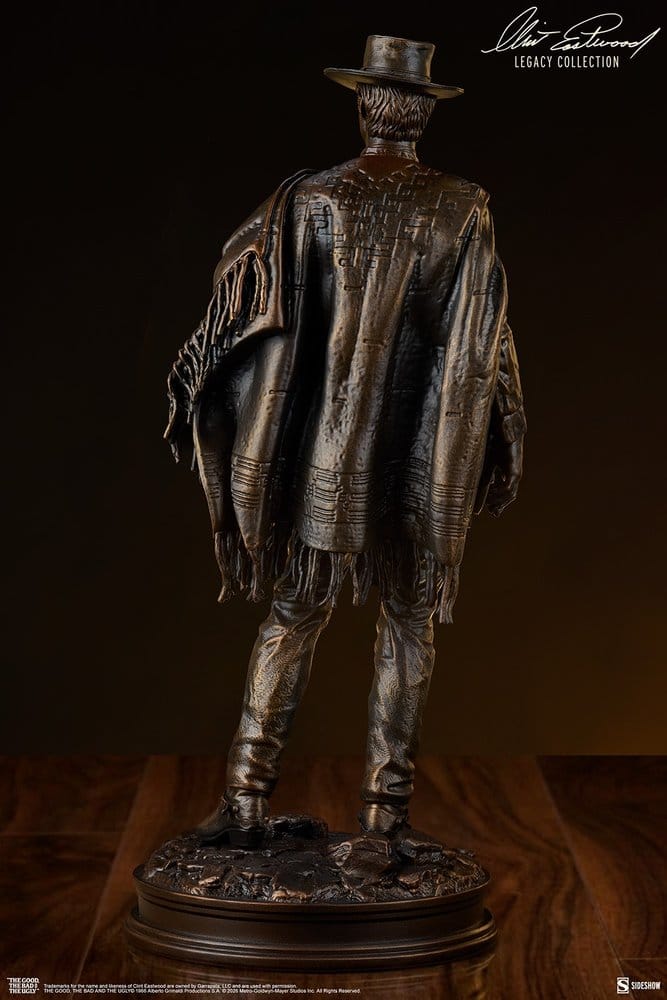 SIDESHOW - The Good, The Bad and the Ugly Statue The Man with No Name (Faux Bronze)