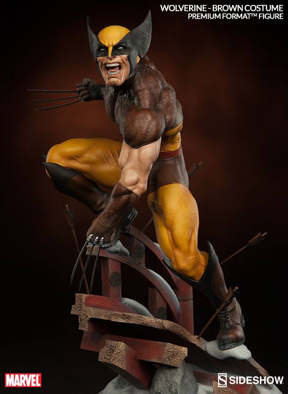 SIDESHOW - Marvel - Wolverine Brown Costume Premium Format