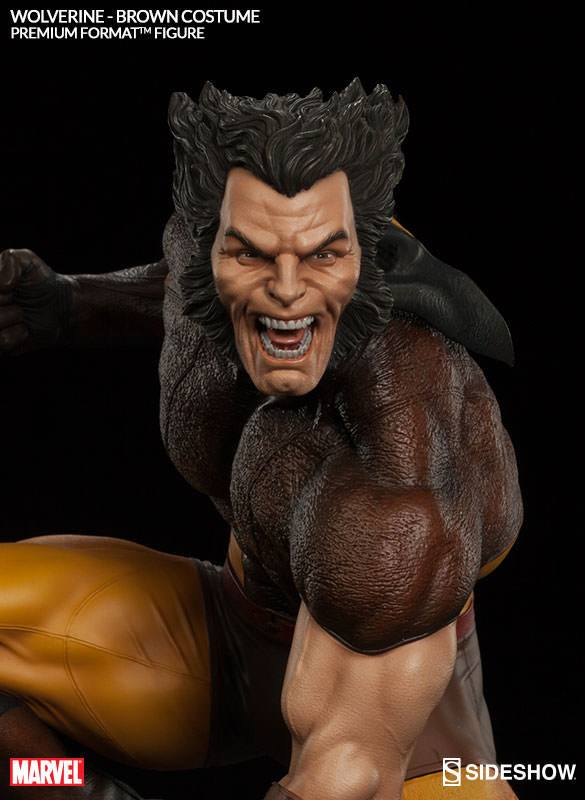 SIDESHOW - Marvel - Wolverine Brown Costume Premium Format